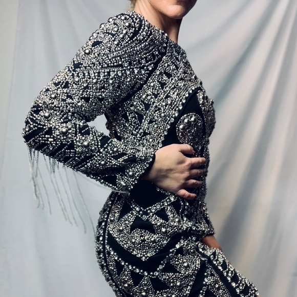 JovanI Masterpiece! A black and silver dress - Picture 3 of 7